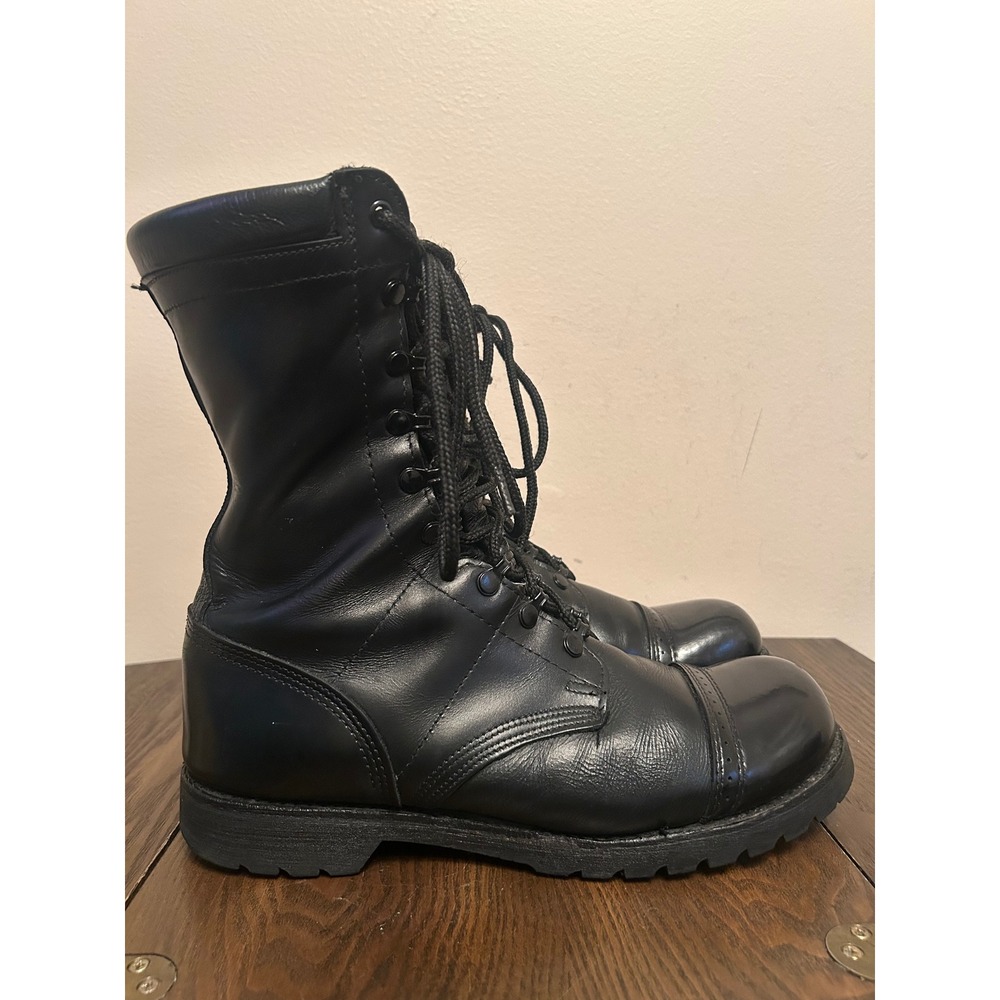 Corcoran 1525 Combat Boots Men's Size 11D Black Leather Cuap Toe Made in USA